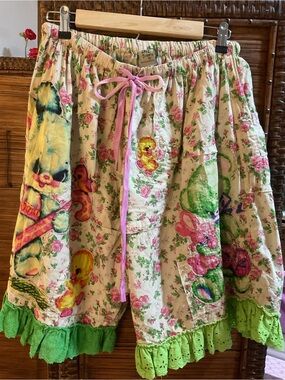 Magnolia Pearl Emma Rose Patchwork shorts